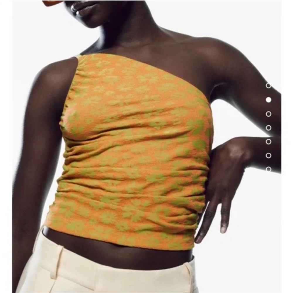 ZARA ONE SHOULDER TOP